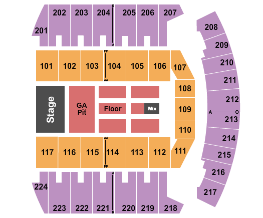 Bismarck Event Center Zach Top Seating Chart